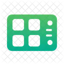 Technologie Circuit Imprime Gradient Icône