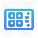 Technology Circuit Board Outlined Gradient Icon