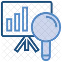 Data Analytics Board Magnifier Icon