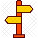 Board Crossroad Direction Icon