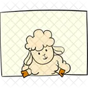 Board Above Sheep Sheep Animal Icon