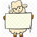 Board Covering Half Body Board Presentation Icon