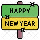 Board New Year Signaling Icon