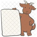 Board Next To The Goat Board Presentation Icon