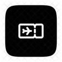 Boarding Pass Ticket Airplane Icon