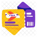 Boarding Pass Ticket Plane Icon