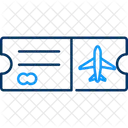 Boarding Pass Airline Ticket Arrival Card Icon