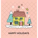 Feliz Feriado Natal Ícone
