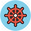Boat Wheel Ship Icon