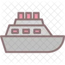Boat Cruise Delivery Ship Icon