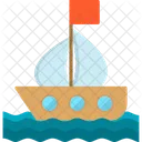 Boat Beach Sail Icon