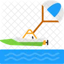 Boat Parakiting Parasail Icon