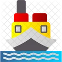 Boat Cargo Container Ship Icon