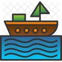 Boat Sailboat Sailing Ship Icon