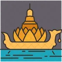 Boat Krathong Float Icon