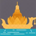 Boat Krathong Float Icon