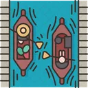 Boat Market Floating Icon