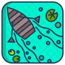 Boat And Water Lily  Icon