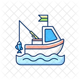 Boat fishing  Icon