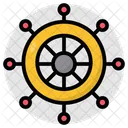 Boat Helm Ship Steering Steering Wheel Icon
