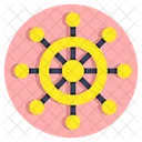 Boat Helm Ship Steering Steering Wheel Icon
