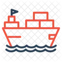 Boat Logistic Transportation Icon
