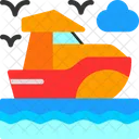 Boat Boating Adventure Water Travel Icon
