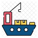 Cargo Boat Cargo Ship Watercraft Icon