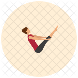 Boat pose Icon