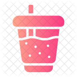 Boba Tea Icon - Download in Gradient Style