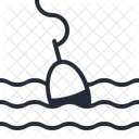 Bobber Fishing Floating Icon
