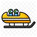 Bobsled Snow Sleigh Ice Ride Icon