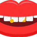 Boca Labios Rojo Icono