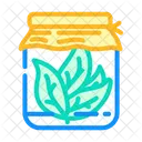 Verre Pot Feuille Icône