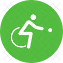 Boccia Rollstuhl Behinderte Symbol