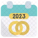 Boda 2023 Calendario Icono