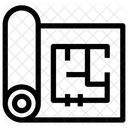 Architektur Plan Boden Symbol