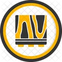 Boden Schuhabsatz Oberflache Symbol