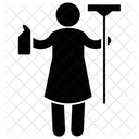 Hausmeisterdienste Bodenreinigung Hausreinigung Symbol