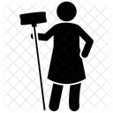 Hausmeisterdienste Bodenreinigung Hausreinigung Symbol