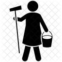 Hausmeisterdienste Bodenreinigung Hausreinigung Symbol