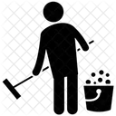 Hausmeisterdienste Bodenreinigung Hausreinigung Symbol