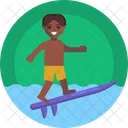 Water Sports Body Boarding Icon