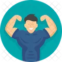 Man Fitness Gym Icon
