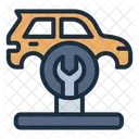 Body Repair Car Lift Mechanic Icon