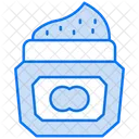 Body scrub jar  Icon