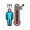Body Temperature Patient High Icon