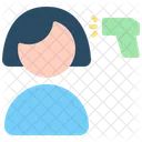 Temperature Woman Checking Icon