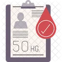 Body Weight For Blood Donation Icon