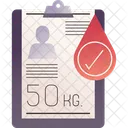 Body Weight For Blood Donation Icon